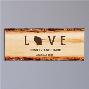 Personalized Love Established Canvas | Personalized Couples Gifts