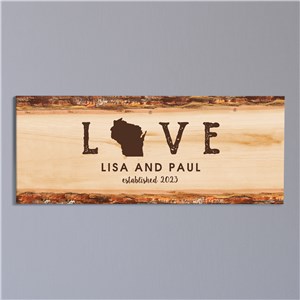 Personalized Love Established Canvas | Personalized Couples Gifts