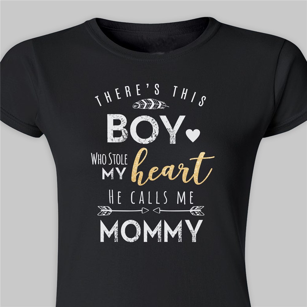 Personalized Stolen Heart T-Shirt | Personalized Mommy Shirts