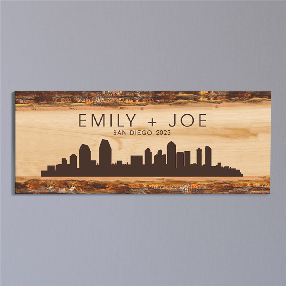 Personalized Skyline Square Canvas | Personalized Wedding Gift