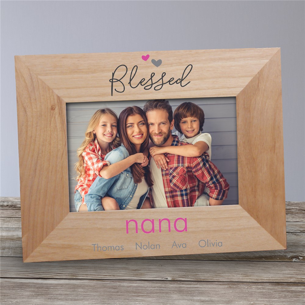 Personalized Wooden Blessed Picture Frame