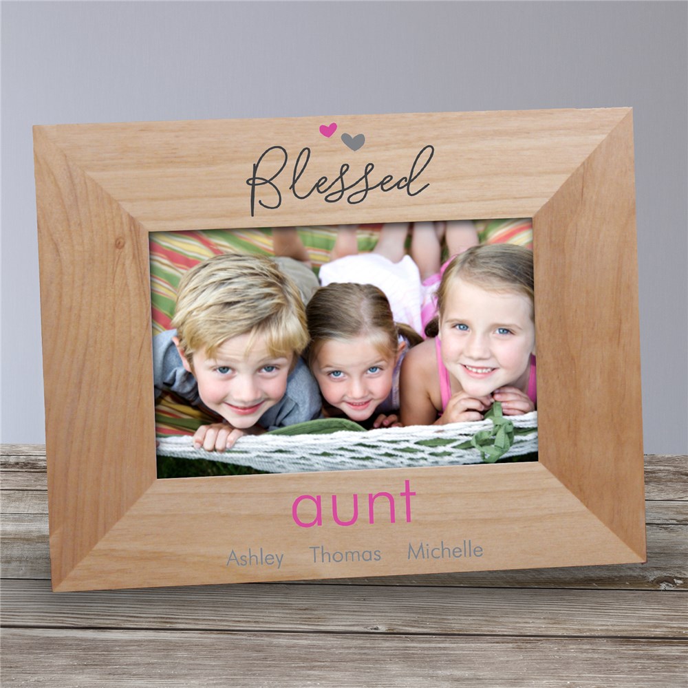Personalized Wooden Blessed Picture Frame