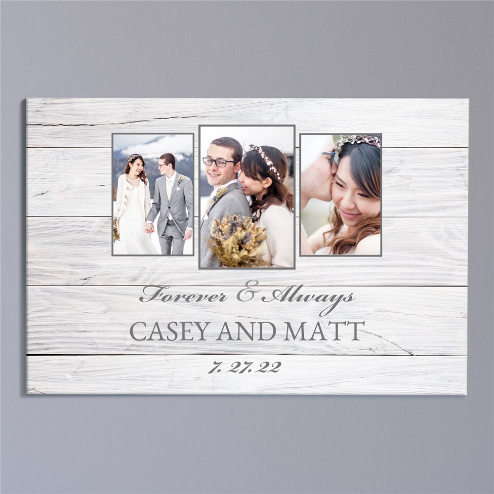 Personalized Forever and Always Photo 20x30 Wall Canvas | Wedding Photo Gifts