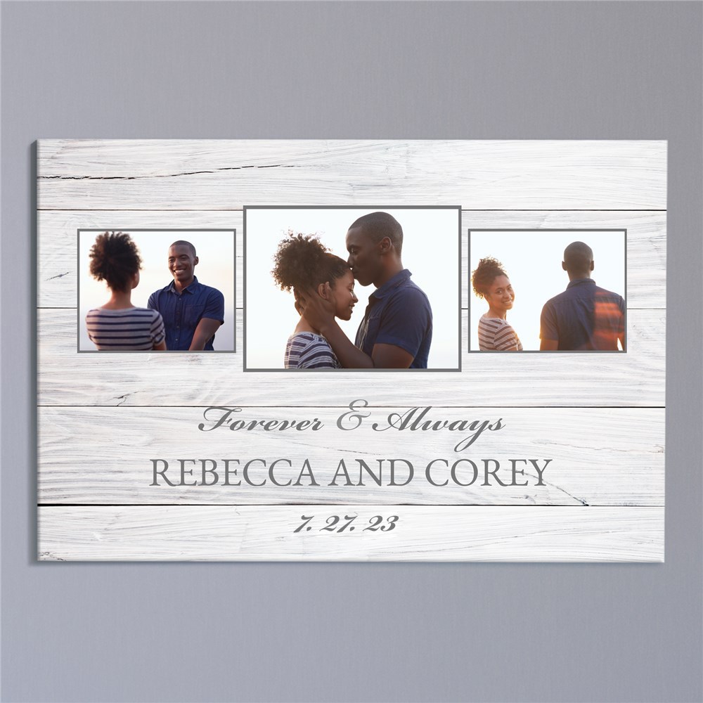 Personalized Forever and Always Photo 20x30 Wall Canvas | Wedding Photo Gifts