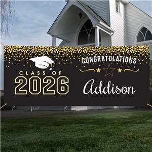 Personalized Class of Graduation Party Banner