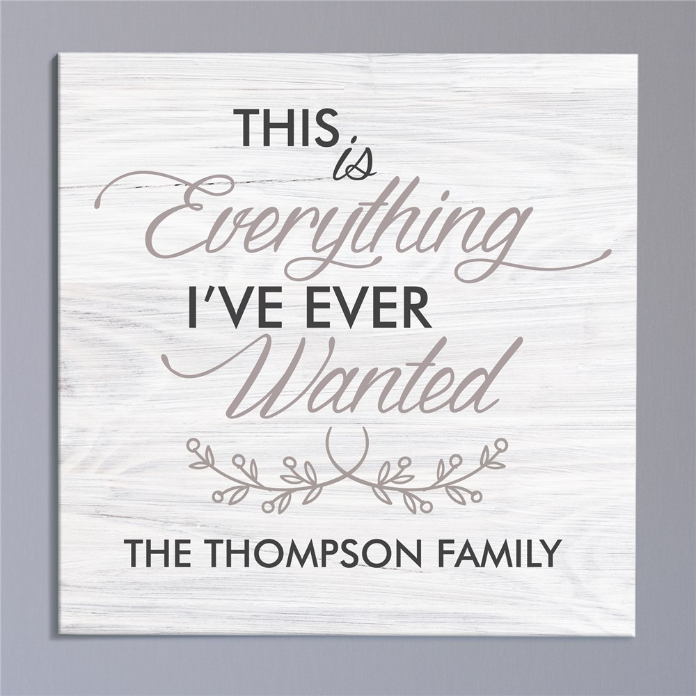 Personalized Everything I've Ever Wanted Canvas GiftsForYouNow