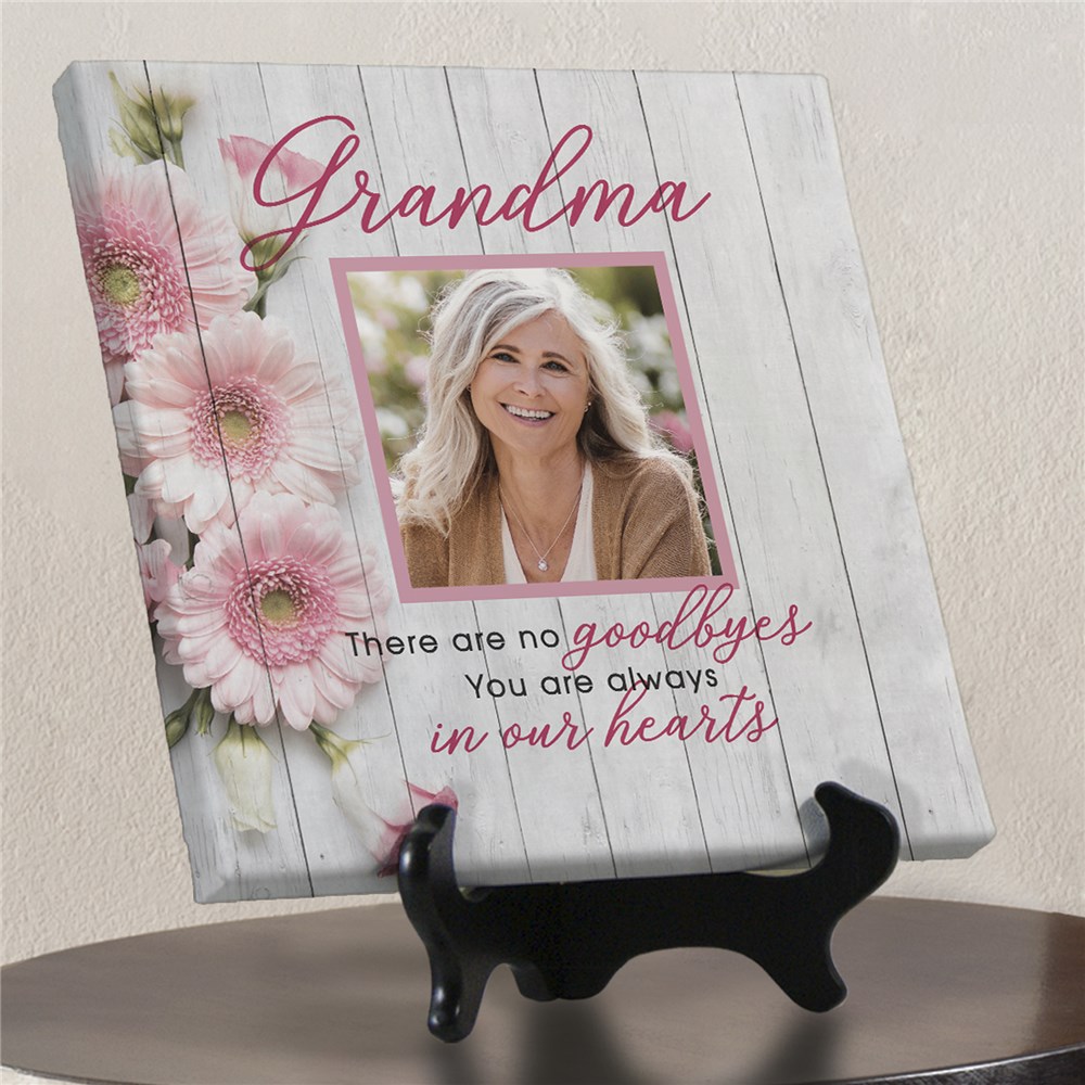 Personalized Memorial Flowers Tabletop Canvas 911493513