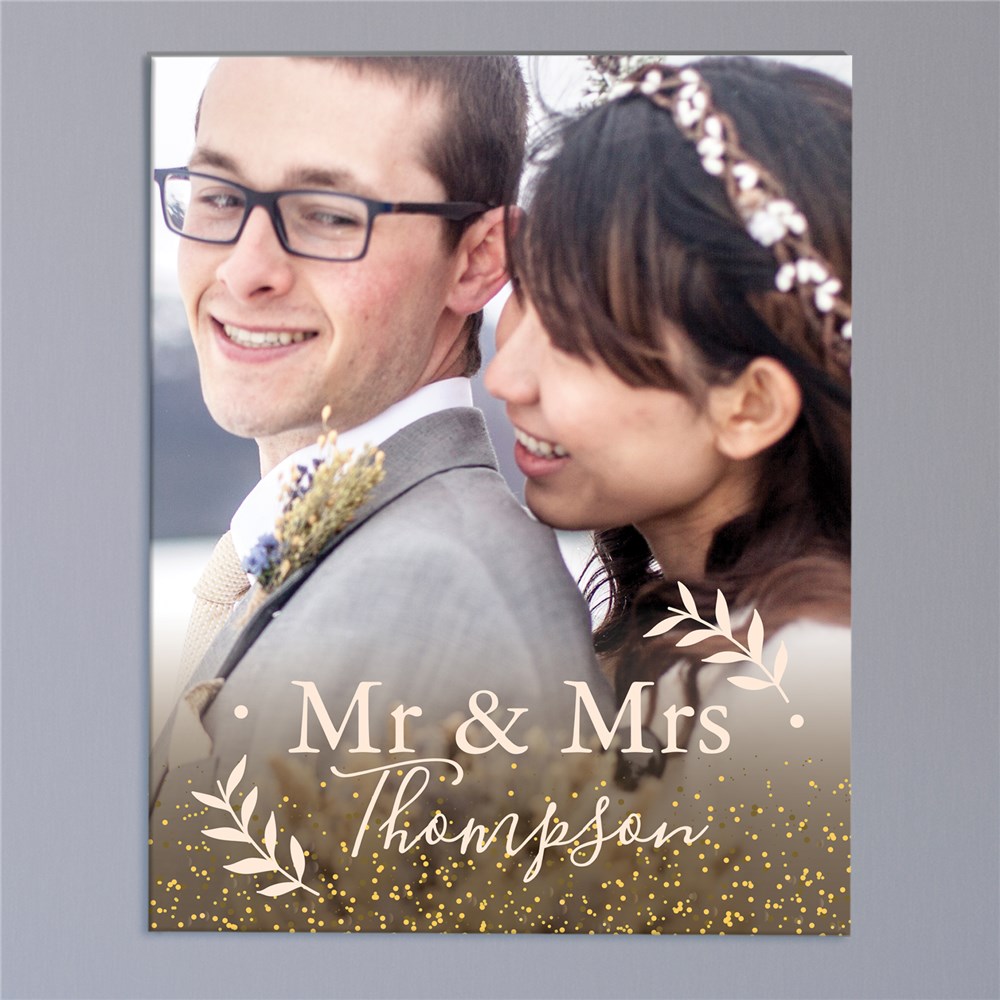 Wedding Title Photo Canvas | Personalized Wedding Photo Frame Filter