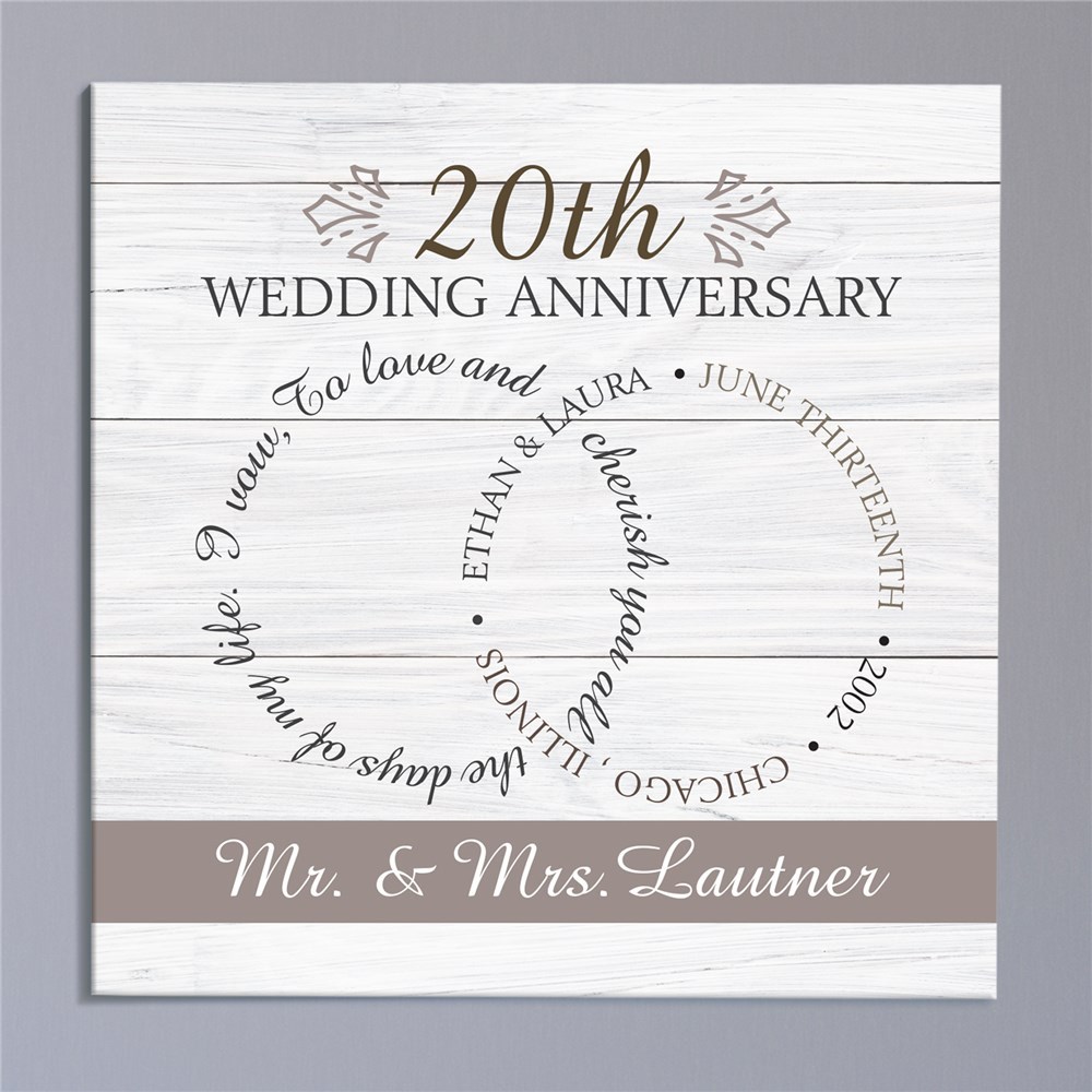 Personalized Anniversary Canvas | Customized Anniversary Gifts