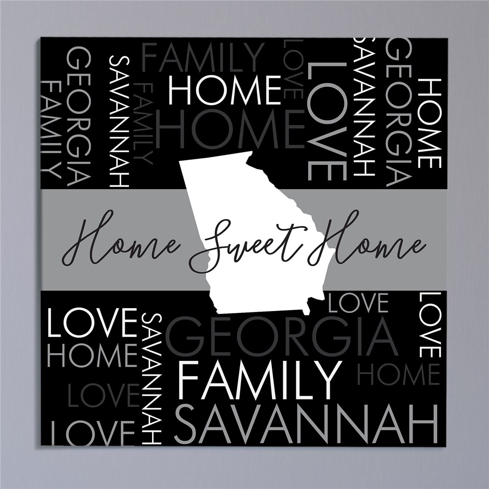 Personalized State Signs | Home State Personalized Word Art