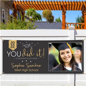 Personalized You Did It Graduation Banner 911603014