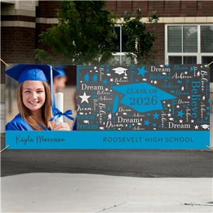 Personalized Word-Art Graduation Banner