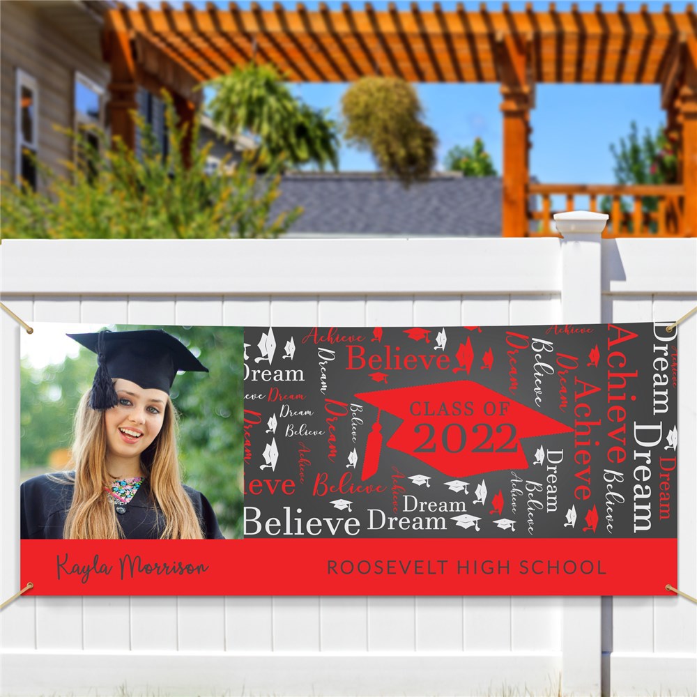 Personalized Word-Art Graduation Banner