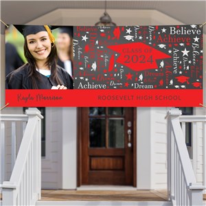 Personalized Word-Art Graduation Banner
