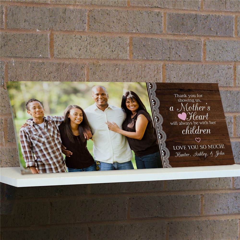 Personalized A Mother's Heart Canvas Photo Canvas for Mom