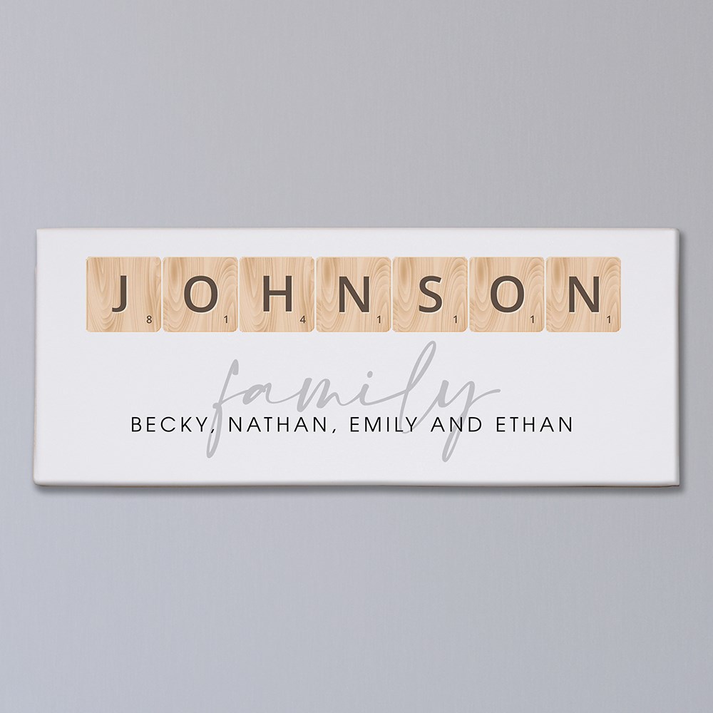 Personalized Family Wall Tile Canvas