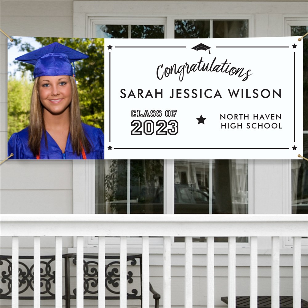Personalized Congratulations Graduation Party Banner