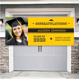 Personalized Congratulations with Stripe Banner