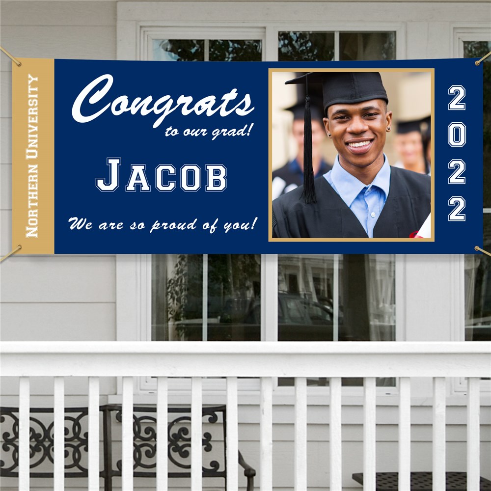 Personalized Congrats to Our Grad Banner