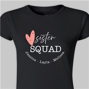 Personalized Sister Squad Women's Fitted T-Shirt 9119925X