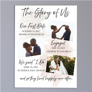 Personalized Story of Us Canvas