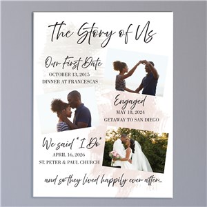 Personalized Story of Us Canvas