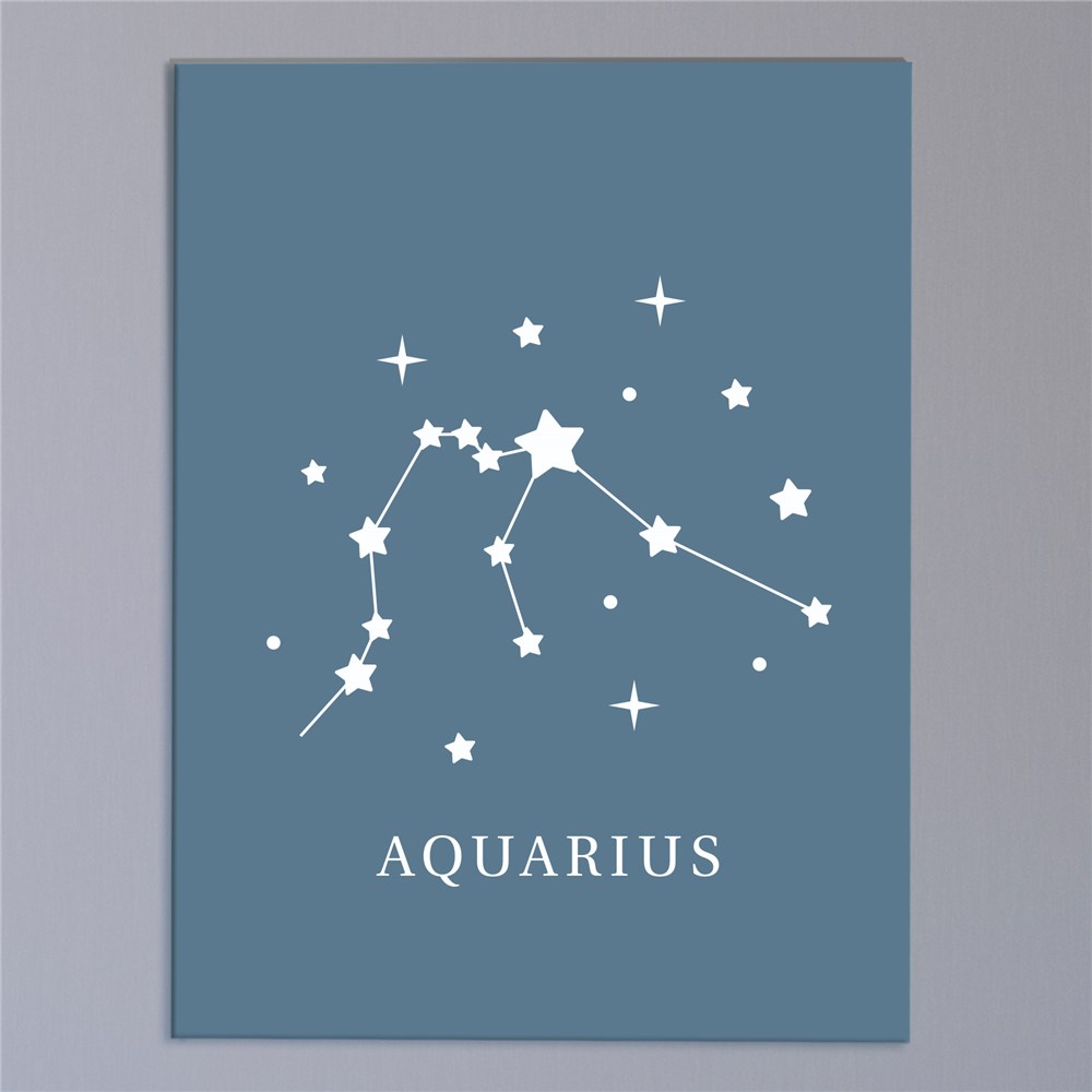 Personalized Zodiac Star Signs Canvas
