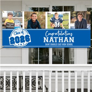 Personalized Grad Memories Photo Banner