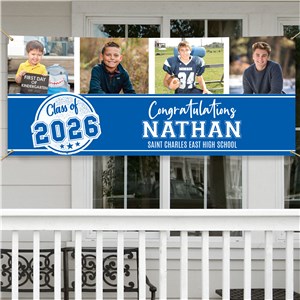 Personalized Grad Memories Photo Banner