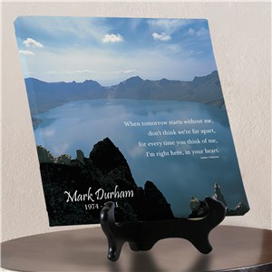 When Tomorrow Starts Without Me Personalized Memorial Photo Wall Canvas 9121104