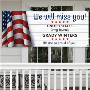 Personalized United States Family Photo Banner 912195514