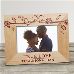 Personalized True Love Birds Wood Frame 9122881