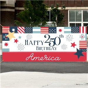 Happy 250th Birthday America Banner 912433014