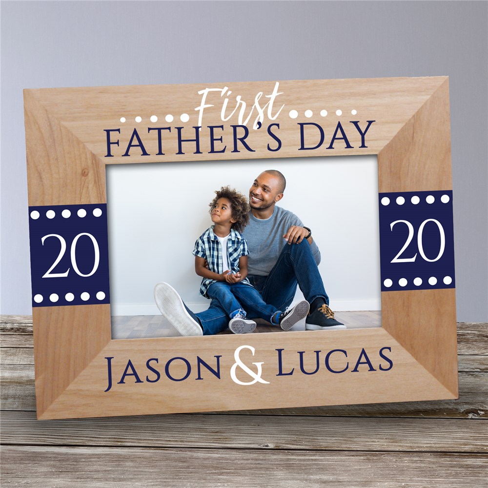 personalized first father's day picture frame