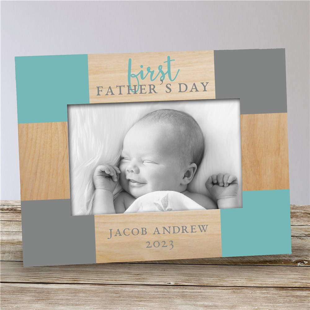 Personalized 1st Fathers Day Picture Frame | Personalized Father's Day Picture Frames