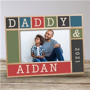 Personalized Daddy Wood Frame | Personalized Father's Day Frames