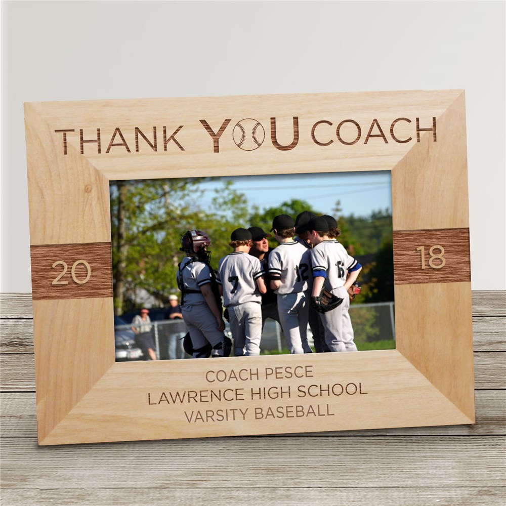 Thank You Coach Personalized Picture Frame GiftsForYouNow