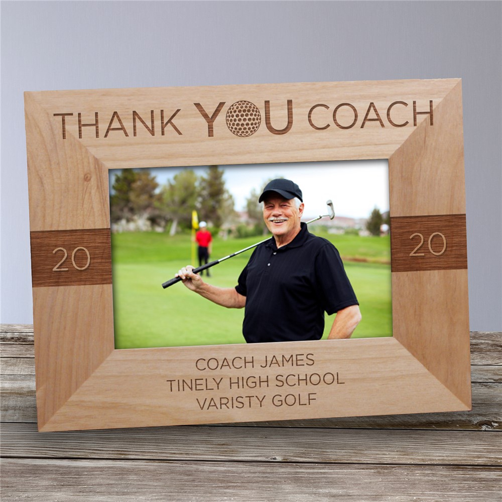 Thank You Coach Personalized Picture Frame | GiftsForYouNow