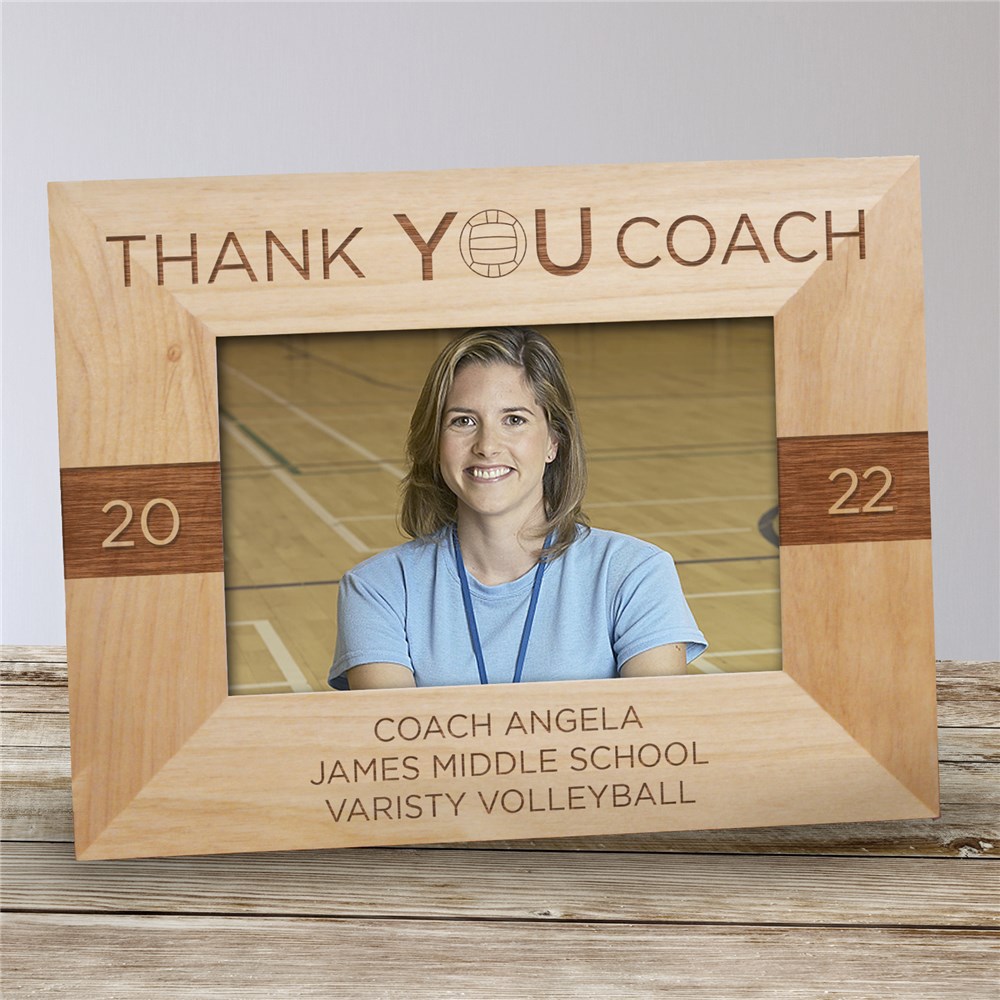 Personalized Thank You Coach Picture Frame | Personalized Coach Gifts