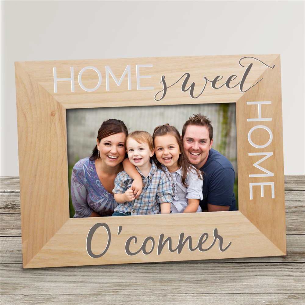 Home Sweet Home Personalized Wooden Frame | Personalized Picture Frames