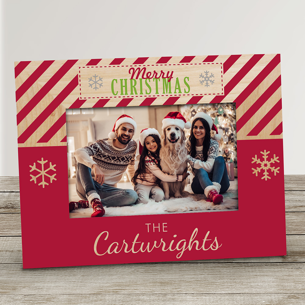Personalized Merry Christmas Picture Frame | Personalized Christmas Frames