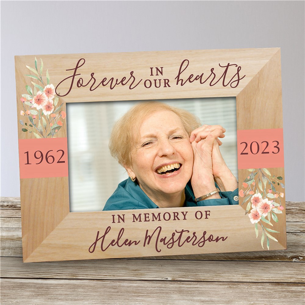 Floral Memorial Frame | Forever In Our Hearts Frame