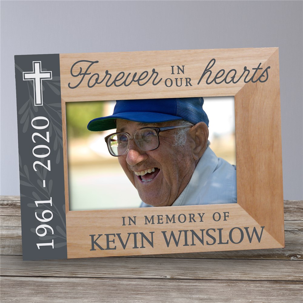 personalized memorial picture frame