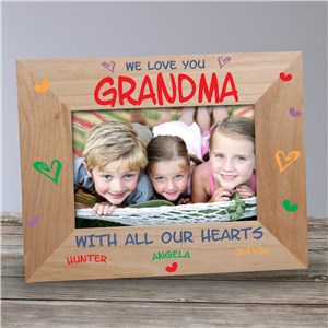 Personalized We Love You Wooden Picture Frame