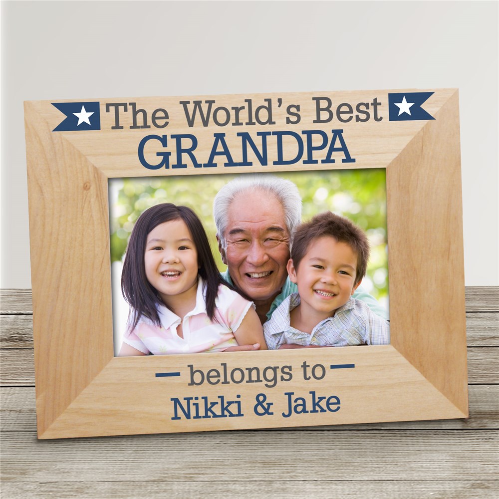 Personalized World's Best Dad Frame