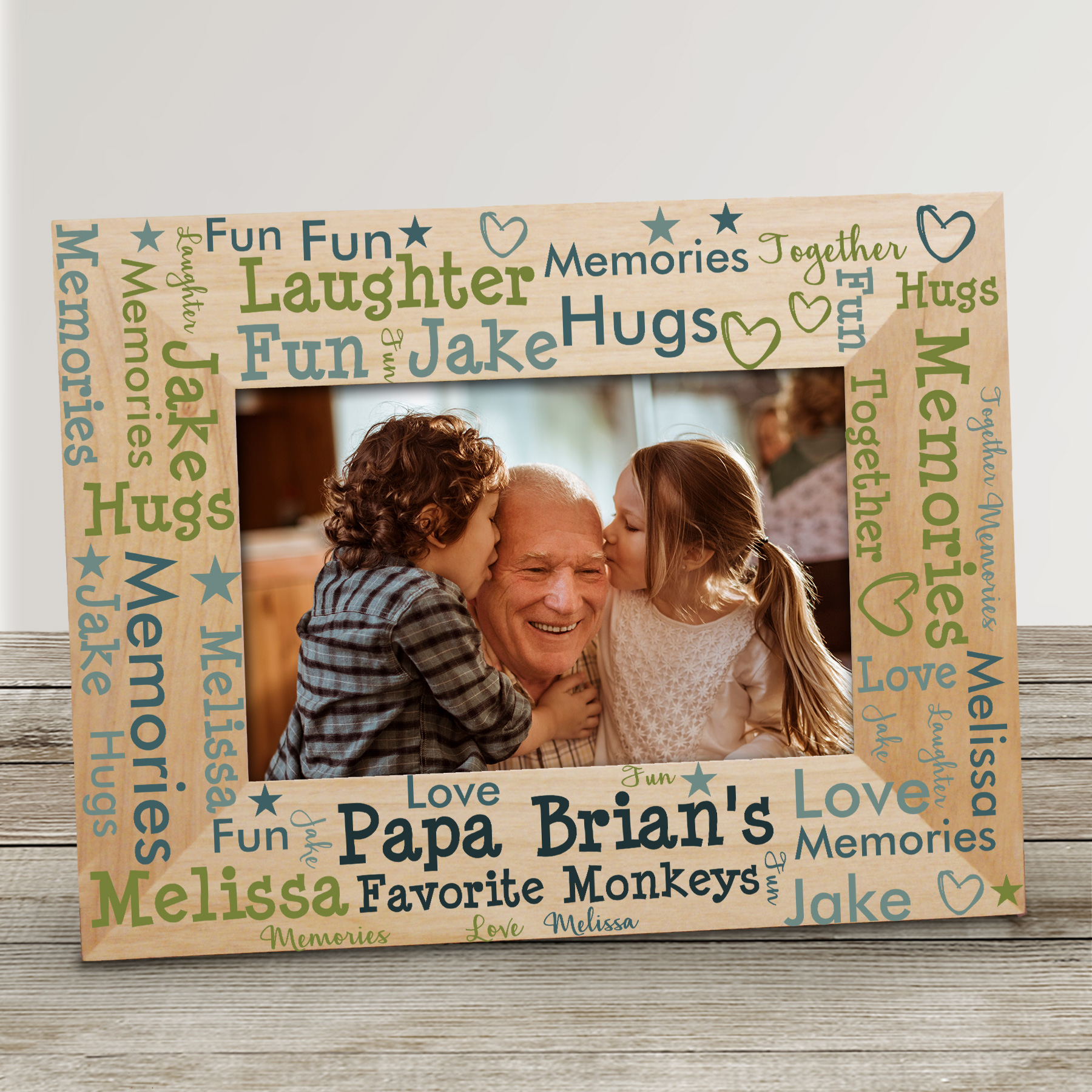 Personalized Favorite Littles Word Art Wood Frame