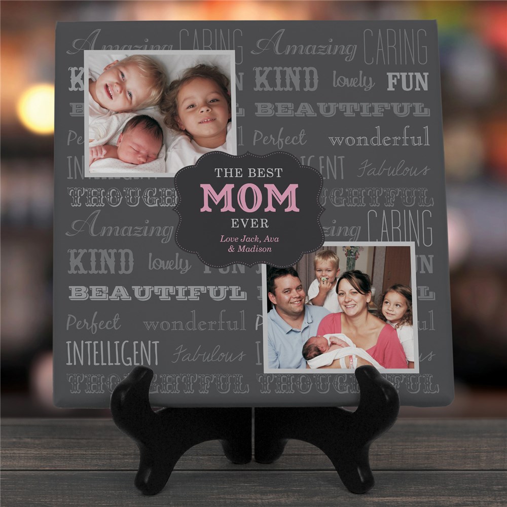 Best Mom Ever Personalized Photo Canvas GiftsForYouNow