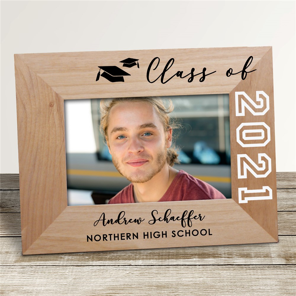 Personalized Class of Wood Graduation Picture Frame