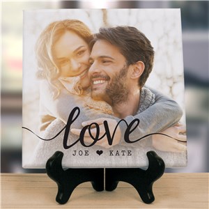 Personalized Love Photo Table Top Canvas | Personalized Valentine's Gifts For Him