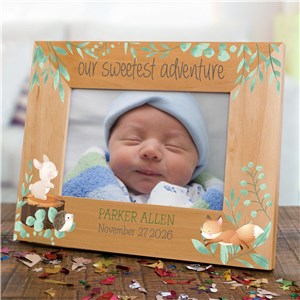 Personalized Woodland Wood Frame